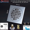 GA THOÁT SÀN ĐỒNG MẠ BÓNG NGĂN MÙI CAO CẤP - KT 10 * 10 cm - MODEL : TM - 133 - 10