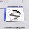 GA THOÁT SÀN ĐỒNG MẠ BÓNG NGĂN MÙI CAO CẤP - KT 10 * 10 cm - MODEL : TM - 133 - 10