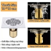 GA THOÁT SÀN ĐỒNG MẠ BÓNG NGĂN MÙI CAO CẤP - KT 10 * 10 cm - MODEL : TM - 133 - 10