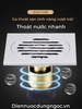 GA THOÁT SÀN ĐỒNG MẠ BÓNG NGĂN MÙI CAO CẤP - KT 12 * 12 cm - MODEL : TM - 155 - 12