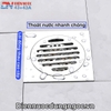 GA THOÁT SÀN ĐỒNG MẠ BÓNG NGĂN MÙI CAO CẤP - KT 12 * 12 cm - MODEL : TM - 155 - 12
