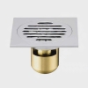 GA THOÁT SÀN ĐỒNG MẠ BÓNG NGĂN MÙI CAO CẤP - KT 12 * 12 cm - MODEL : TM - 155 - 12