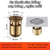 GA THOÁT SÀN ĐỒNG MẠ BÓNG NGĂN MÙI CAO CẤP - KT 12 * 12 cm - MODEL : TM - 155 - 12