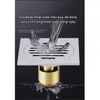 GA THOÁT SÀN ĐỒNG MẠ BÓNG NGĂN MÙI CAO CẤP - KT 12 * 12 cm - MODEL : TM - 155 - 12