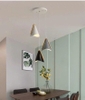 BỘ ĐÈN THẢ 3 HOẶC LẮP RỜI PHONG CÁCH NORDIC - ĐUI GỖ CHAO SẮT BỀN BỈ - MODEL : 8442