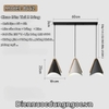 BỘ ĐÈN THẢ 3 HOẶC LẮP RỜI PHONG CÁCH NORDIC - ĐUI GỖ CHAO SẮT BỀN BỈ - MODEL : 8442
