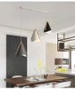 BỘ ĐÈN THẢ 3 HOẶC LẮP RỜI PHONG CÁCH NORDIC - ĐUI GỖ CHAO SẮT BỀN BỈ - MODEL : 8442