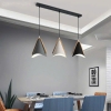 BỘ ĐÈN THẢ 3 HOẶC LẮP RỜI PHONG CÁCH NORDIC - ĐUI GỖ CHAO SẮT BỀN BỈ - MODEL : 8442