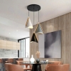 BỘ ĐÈN THẢ 3 HOẶC LẮP RỜI PHONG CÁCH NORDIC - ĐUI GỖ CHAO SẮT BỀN BỈ - MODEL : 8442