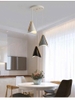 BỘ ĐÈN THẢ 3 HOẶC LẮP RỜI PHONG CÁCH NORDIC - ĐUI GỖ CHAO SẮT BỀN BỈ - MODEL : 8442
