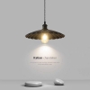 CHAO ĐÈN THẢ HÌNH QUẠT RĂNG CƯA - ĐUI ĐÈN E27 - CHẤT LIỆU SẮT - NHẬP KHẨU TRUNG QUỐC - MODEL : A - 08 / 2290
