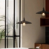 CHAO ĐÈN THẢ HÌNH QUẠT RĂNG CƯA - ĐUI ĐÈN E27 - CHẤT LIỆU SẮT - NHẬP KHẨU TRUNG QUỐC - MODEL : A - 08 / 2290