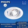 ĐÈN LED ÂM TRẦN SPOTLIGHT PHILLIPS - LK 70 - 80 MM - ĐỘ HOÀN MÀU CRI 80 - CÔNG SUẤT 7 WATT - MODEL : 59776