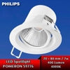 ĐÈN LED ÂM TRẦN SPOTLIGHT PHILLIPS - LK 70 - 80 MM - ĐỘ HOÀN MÀU CRI 80 - CÔNG SUẤT 7 WATT - MODEL : 59776