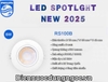 ĐÈN LED ÂM TRẦN SPOTLIGHT PHILLIPS NEW 2025 - LK 75MM - ĐỘ HOÀN MÀU CRI 80 - CÔNG SUẤT 6 WATT - MODEL : RS 100B
