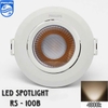 ĐÈN LED ÂM TRẦN SPOTLIGHT PHILLIPS NEW 2025 - LK 75MM - ĐỘ HOÀN MÀU CRI 80 - CÔNG SUẤT 6 WATT - MODEL : RS 100B