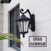 ĐÈN TƯỜNG TÂN CỔ ĐIỂN - MÀU ĐEN - ĐUI ĐÈN E27*1 BÓNG ST64 / 8 watt - M: 0155 / 0288SB