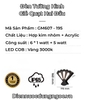 ĐÈN TƯỜNG HÌNH GIẺ QUẠT - CHẤT LIỆU HỢP KIM NHÔM - CÔNG SUẤT 6 * 1 watt + 5 watt - ÁNH SÁNG VÀNG 3000k - MODEL : GM 607 - 195