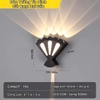 ĐÈN TƯỜNG HÌNH GIẺ QUẠT - CHẤT LIỆU HỢP KIM NHÔM - CÔNG SUẤT 6 * 1 watt + 5 watt - ÁNH SÁNG VÀNG 3000k - MODEL : GM 607 - 195