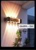 ĐÈN TƯỜNG TIA HAI ĐẦU PHA LÊ GIỮA - CÔNG SUẤT 8 * 1 watt - ÁNH SÁNG VÀNG 3000k - CHỐNG NƯỚC IP65 - MODEL : GM 674 -220