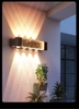 ĐÈN TƯỜNG TIA HAI ĐẦU PHA LÊ GIỮA - CÔNG SUẤT 8 * 1 watt - ÁNH SÁNG VÀNG 3000k - CHỐNG NƯỚC IP65 - MODEL : GM 674 -220
