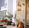 ĐÈN TƯỜNG ĐỒNG KÍNH TÂN CỔ ĐIỂN - CHẤT LIỆU ĐỒNG MẠ VÀNG - KÍNH GLASS - ĐUI ĐÈN E27 * 1 - BÓNG ST 64 / 4w - MODEL : 0607 - S
