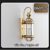 ĐÈN TƯỜNG ĐỒNG KÍNH TÂN CỔ ĐIỂN - CHẤT LIỆU ĐỒNG MẠ VÀNG - KÍNH GLASS - ĐUI ĐÈN E27 * 1 - BÓNG ST 64 / 4w - MODEL : 0607 - S