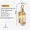 ĐÈN TƯỜNG ĐỒNG KÍNH TÂN CỔ ĐIỂN - CHẤT LIỆU ĐỒNG MẠ VÀNG - KÍNH GLASS - ĐUI ĐÈN E27 * 1 - BÓNG ST 64 / 4w - MODEL : 0607 - S