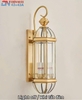 ĐÈN TƯỜNG ĐỒNG KÍNH TÂN CỔ ĐIỂN - CHẤT LIỆU ĐỒNG MẠ VÀNG - KÍNH GLASS - ĐUI ĐÈN E14 * 3 - BÓNG C35 / 4w HOẶC BÓNG NGÔ VÀNG 12w - MODEL : 0607 - L