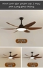 QUẠT TRẦN 6 CÁNH CÓ ĐÈN MÀU NÂU VÂN GỖ - ÁNH SÁNG 3 MÀU 36 watt - DC 6 SỐ 50 watt - CÓ ĐẢO CHIỀU - HẸN GIỜ 1 / 2 / 4 / 8h - MODEL : 56LF - 2532H