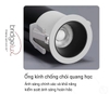 ĐÈN ÂM TRẦN CHỐNG CHÓI SÂU PINKY SPOTLIGHT MINI ANTI GLARE - LỖ KHOÉT 35mm -CHIP LED BRIDGELUX CAO CẤP - ĐỘ HOÀN MÀU CAO CRI 98 - ÁNH SÁNG 3000k / 4000k - GÓC CHIẾU 24 ĐỘ - MODEL : WS - 8016