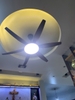 QUẠT TRẦN 6 CÁNH CÓ ĐÈN MÀU NÂU VÂN GỖ - ÁNH SÁNG 3 MÀU 36 watt - DC 6 SỐ 50 watt - CÓ ĐẢO CHIỀU - HẸN GIỜ 1 / 2 / 4 / 8h - MODEL : 56LF - 2532H