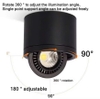 ĐÈN LED LẮP NỔI XOAY GÓC DẠNG ỐNG BƠ SURFACE MOUNTED ADJUSTABLE 360 ĐỘ SPOTLIGHT - 3000k / 4000k - CÔNG SUẤT 12 watt - GÓC CHIẾU 24 ĐỘ - CRI98 - MODEL : WS - 826 New 2025