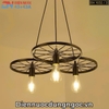 ĐÈN THẢ HÌNH BA BÁNH XE ĐẠP - PHÙ HỢP LẮP ĐẶT NHÀ HÀNG - QUÁN BAR - QUÁN CAFE - ĐUI ĐÈN E27 * 3 - BÓNG EDISON ST64 - MODEL : BX 1032 / 3