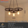 ĐÈN THẢ HÌNH BA BÁNH XE ĐẠP - PHÙ HỢP LẮP ĐẶT NHÀ HÀNG - QUÁN BAR - QUÁN CAFE - ĐUI ĐÈN E27 * 3 - BÓNG EDISON ST64 - MODEL : BX 1032 / 3