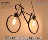 ĐÈN THẢ HÌNH XE ĐẠP - PHÙ HỢP LẮP ĐẶT NHÀ HÀNG - QUÁN BAR - QUÁN CAFE - ĐUI ĐÈN E27 * 1 - BÓNG EDISON ST64 / BÓNG LED BULB - MODEL : XĐ 1743