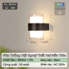 ĐÈN GẮN TƯỜNG HAI ĐẦU TRÒN NÔI NGOẠI THẤT - ÁNH SÁNG VÀNG 3000k - CÔNG SUẤT 10 watt - MODEL: HL 8024 / 22