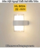 ĐÈN GẮN TƯỜNG HAI ĐẦU TRÒN NÔI NGOẠI THẤT - ÁNH SÁNG VÀNG 3000k - CÔNG SUẤT 10 watt - MODEL: HL 8024 / 22