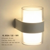 ĐÈN GẮN TƯỜNG HAI ĐẦU TRÒN NÔI NGOẠI THẤT - ÁNH SÁNG VÀNG 3000k - CÔNG SUẤT 10 watt - MODEL: HL 8024 / 22