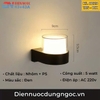 ĐÈN GẮN TƯỜNG MỘT ĐẦU TRÒN NÔI NGOẠI THẤT - ÁNH SÁNG VÀNG 3000k - CÔNG SUẤT 5 watt - MODEL: HL 8023 / 185