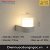 ĐÈN GẮN TƯỜNG MỘT ĐẦU TRÒN NÔI NGOẠI THẤT - ÁNH SÁNG VÀNG 3000k - CÔNG SUẤT 5 watt - MODEL: HL 8023 / 185