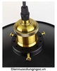 ĐÈN THẢ ĐĨA TRÒN ĐƠN - ĐUI ĐÈN E27 * 1 - BÓNG EDISON ST 64 - MODEL : ĐT 30