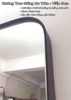GƯƠNG TREO ĐỨNG BO TRÒN VIỀN NHÔM ĐEN