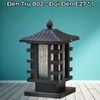ĐÈN TRỤ CỘT GẮN TRÊN CỘT 802 - ĐUI ĐÈN E27 * 1 - CHẤT LIỆU GANG SẮT - MODEL : PA 7002 / 802