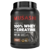 Bột uống hỗ trợ tăng cơ Musashi 100% Whey + Creatine