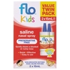 Xịt mũi nước muối sinh lý cho trẻ em Flo Kids Saline Spray Twin Pack