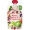 Trái cây nghiền ăn dặm Heinz cho bé Apple Blueberry & Strawberry Pouch 120g