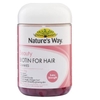 Kẹo mọc tóc & dày tóc Natures Way Beauty Biotin for Hair 120 viên
