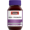 Viên uống bổ sung sắt và men vi sinh Swisse Ultiboost Iron + Probiotic