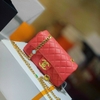 CHANEL FLAP CLASSIC MINI NEW 2021 DÂY XÍCH ĐÍNH HẠT MÀU SẮC
